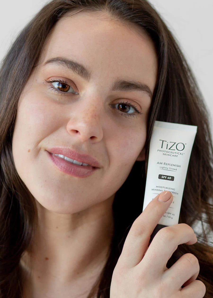 Tizo Photoceutical AM Replenish lightly tinted SPF 40