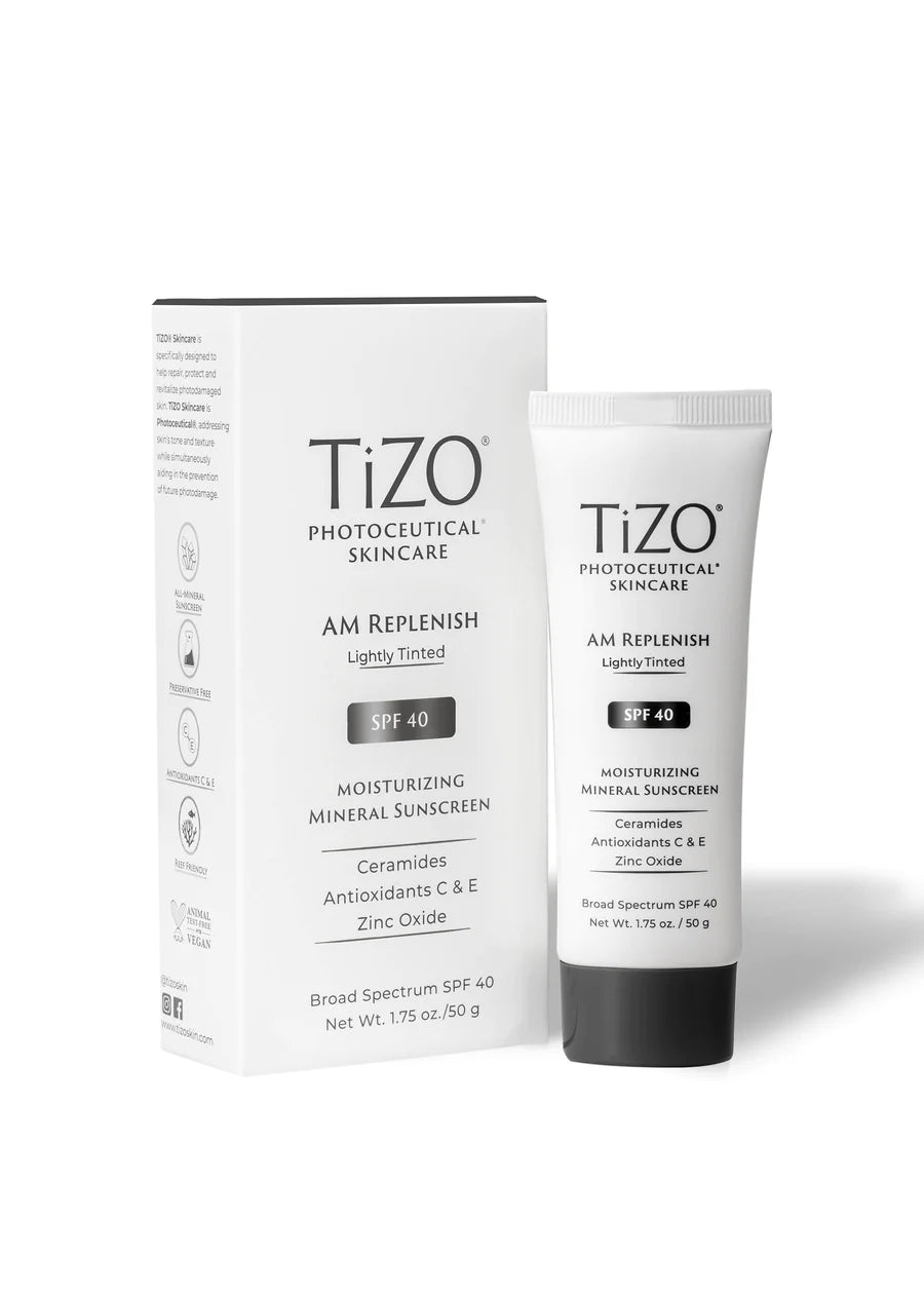 Tizo Photoceutical AM Replenish lightly tinted SPF 40